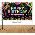 thumbnail image 2 of Neon Birthday Party Decorations Supplies Let Glow Party Banner Backdrop Decorations Neon Glow Themed Birthday Party Photo Booth Props Sign Supplies Indoor and Outdoor, 2 of 6
