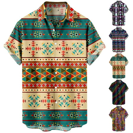 

Plus Size Crewneck Button Down Hawaiian Shirt Novelty Summer Bowling Shirts for Teen and Adult