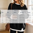 thumbnail image 6 of FAIWAD Crew Neck Layered Sweatshirt for Women Oversized Patchwork Long Sleeve Pullover Side Split Casual Sweatshirts, 6 of 6