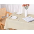 thumbnail image 5 of REGALWOVEN Linen Tablecloth Wrinkle Resistant Washable Table Cover for Party Dinner, Beige 47" x 47", 5 of 5