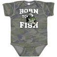 thumbnail image 3 of Inktastic Born to Fish Boys or Girls Baby Bodysuit, 3 of 5