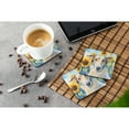 thumbnail image 3 of Borzoi in Sunflowers Foam Coasters 3.5 in x 3.5 in, 3 of 5