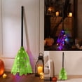 thumbnail image 4 of Witch Broom 39.3 Inch Led Light Up Halloween Decoration with Colorful Lights and Mesh Netting, 3-Piece Detachable Plastic Broomstick Prop for Spooky House Party Favors, 4 of 9