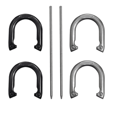 Solid Iron Horseshoes, Outdoor Tossing Game, 4 Piece Count, for All Ages, by MinnARK