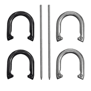 Solid Iron Horseshoes Outdoor Tossing Game Set, 6-Piece, by MinnARK