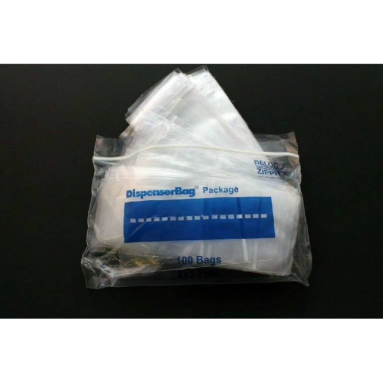 2 x 3 zip top reclosable polyethylene storage bags, 2 mil thick, 100 – My  Supplies Source