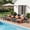 Black, variant on Outdoor Chaise Lounge Chair Set of 4,Lightweight Patio Chairs,Waterproof Lawn Chairs Lounge Outdoor,5-Positions Adjustable Pool Lounge Chair for Garden Beach Patio Poolside and Deck,Striped Black