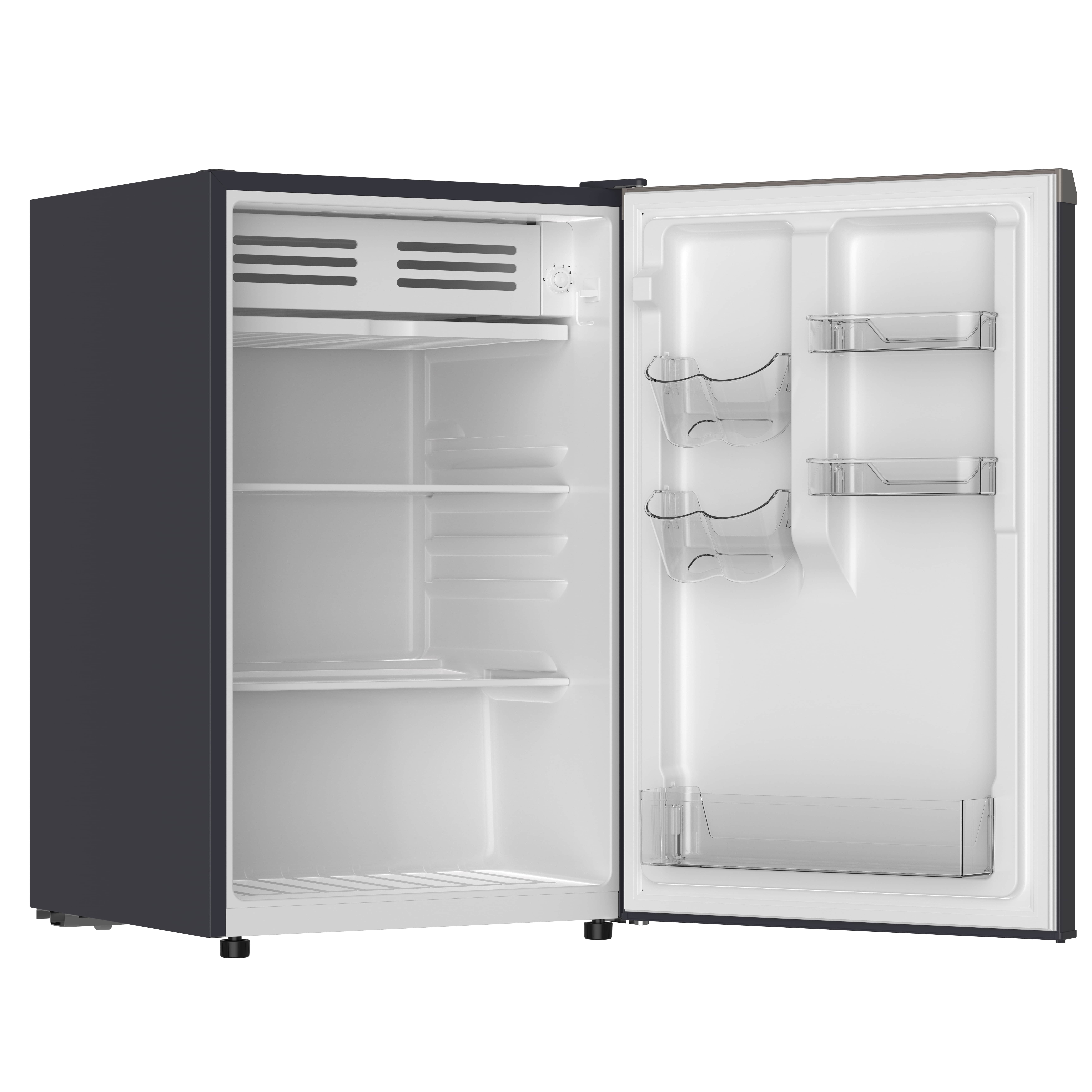 Frigidaire 4.5 Cu. ft. Compact Fridge with Chiller Compartment, Mini Fridge for Office, Bedroom, Dorm Room or Cabin,  Slate