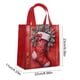 thumbnail image 3 of Bolsa de Regalo Navideña de Papel Rojo | Lona Reutilizable | Asa de Cuerda Resistente | Bolsa de Compras Navideña de 23 X 22 Cm | Diseño Navideño de Papá Noel con Copos de Nieve | Ideal para Envolver, 3 of 6