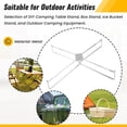 thumbnail image 3 of Foldable Cooler Stand Stable Foldable Stand Rack for BBQ Household Travel, 3 of 7