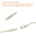 thumbnail image 3 of Unique Bargains Polyester Rope Hang Tag String Snap Lock Pins Loop Price Tag,190mm/7.48' Length,1mm/0.04' Dia,Pack of 100,Beige, 3 of 5