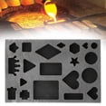 thumbnail image 2 of Graphite Mold High-Purity DIY Metal Ornaments Melting Refining, Various Shapes Durable Ingot Mold For Casting Gold Silver Aluminum Copper Brass, 1Pc, Available in Different Shapes(Black4,5.9x3.9"), 2 of 6