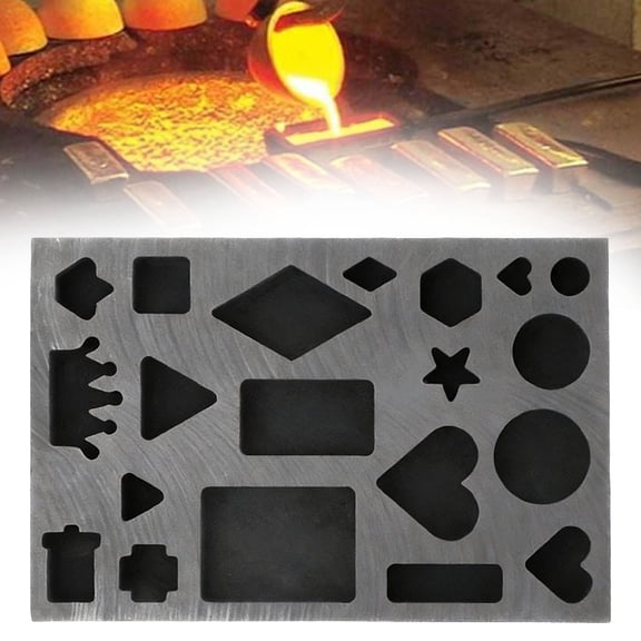Clearance For Casting Gold Silver Aluminum Copper Brass High DIY Metal Ornaments Melting Refining Various Shapes Ingot