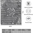 thumbnail image 2 of LHSHID Daughter Blanket Daughter Blankets from Mom Dad Birthday for Daughter I Love You Daughter Blanket Presents to Daughter Daughter Soft Flannel Letter Throw Blanket 30"x40", 2 of 7