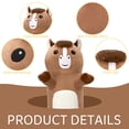 thumbnail image 4 of MorisMos 43“ Giant Horse Stuffed Animals, Soft Long Stuffed Horse Boby Plush Pillow, 4 of 7