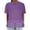 Purple, variant on GigrtiJin Women's Summer Tops Short Sleeve Solid Color Lace Blouse Casual Ruffle Hem Eyelet Loose Shirts