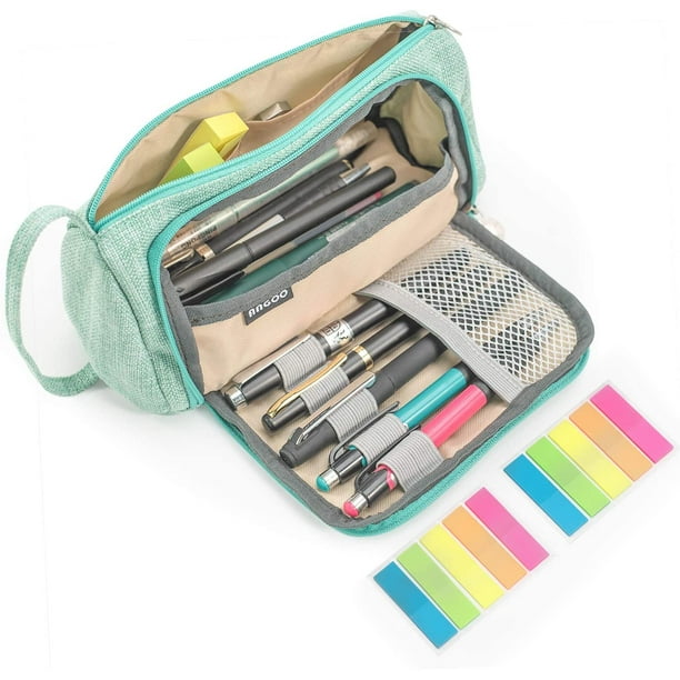 Trousse à crayons grande capacité, Horuhue trousse à crayons portable sac à  crayons pochette boîte support organisateur pour l'école 