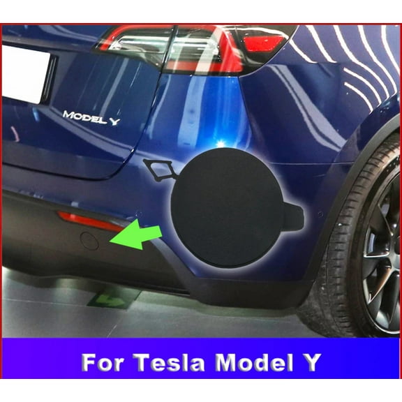 Tesla Model Y Rear Bumper Tow Hook Cover Cap, 2020-2024