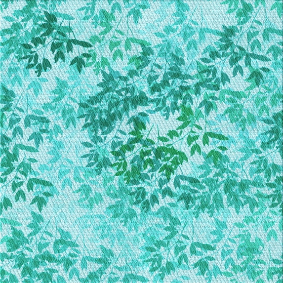 Ahgly Company Indoor Square Patterned Turquoise Green Area Rugs, 6' Square
