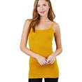 thumbnail image 7 of PacificPlex Womens Stretch Cotton Camisole Tank Top Junior & JR Plus Size (3X, Mustard), 7 of 7