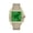 Green, variant on 16.75CT Stylish Hip Hop Iced Out VVS Moissanite Automatic Watch, Collection of 2882 D Color Moissanite Stones ,Yellow Strap, Passes Tester