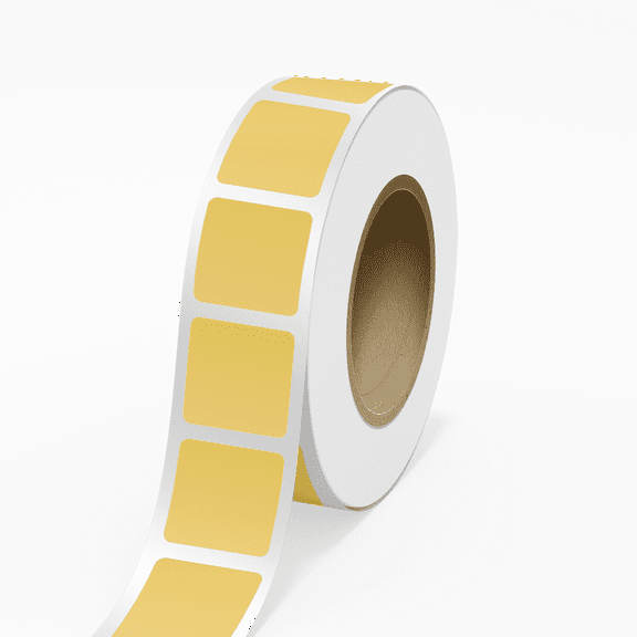 JAM Paper Standard Label Rolls, Square, 2 3/4 x 2 3/4, Gold Metallic Foil, 125 Labels/Roll