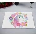 thumbnail image 2 of PKQWTM Unicorn Flowers Kitchen Dining Table Mats Placemats Size 12x18 Inches, Set of 2 Pieces, 2 of 2