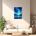 thumbnail image 3 of ZHONGYUTONG Northern Lights Wall Art Aurora Borealis Canvas Pictures Forest Trees Landscape Painting for Living Room Bedroom Decor Framed (16.00" x 24.00"), 3 of 5