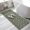 Green, variant on Interlocking Loops Bronze Washable Area Rugs for Living Room Bedroom, Large Non Slip Indoor Floor Carpet Absorbent Geometric Middle Century Modern Door Mat Rugs for Bathroom Entryway 47.2"x63"
