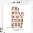 thumbnail image 3 of Kitchen Oven Glove Cartoon bunny expression pack Non-Slip Silicone Cooking Kitchen Gloves Washable Heat Resistant Oven Gloves for Microwave BBQ Baking Grilling, 3 of 7
