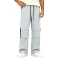 thumbnail image 2 of Men's Rain Pants Straight Leg Waterproof Lightweight Rain Over Pants with Zipper Pockets for Hiking, Fishing, Golf, Work, Daily Wear, 2 of 7