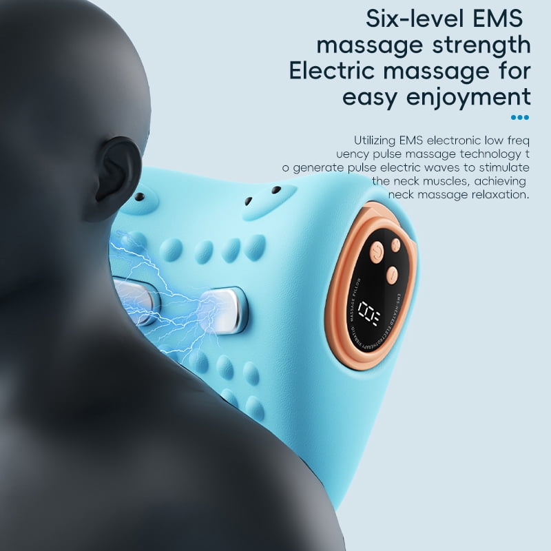 2026 New 3-in-1 Neck Massager Heated Neck Massage Pillow Pulsed Vibration Massage Deep Tissue Massage Pillow Suitable for Neck, Back and Shoulder