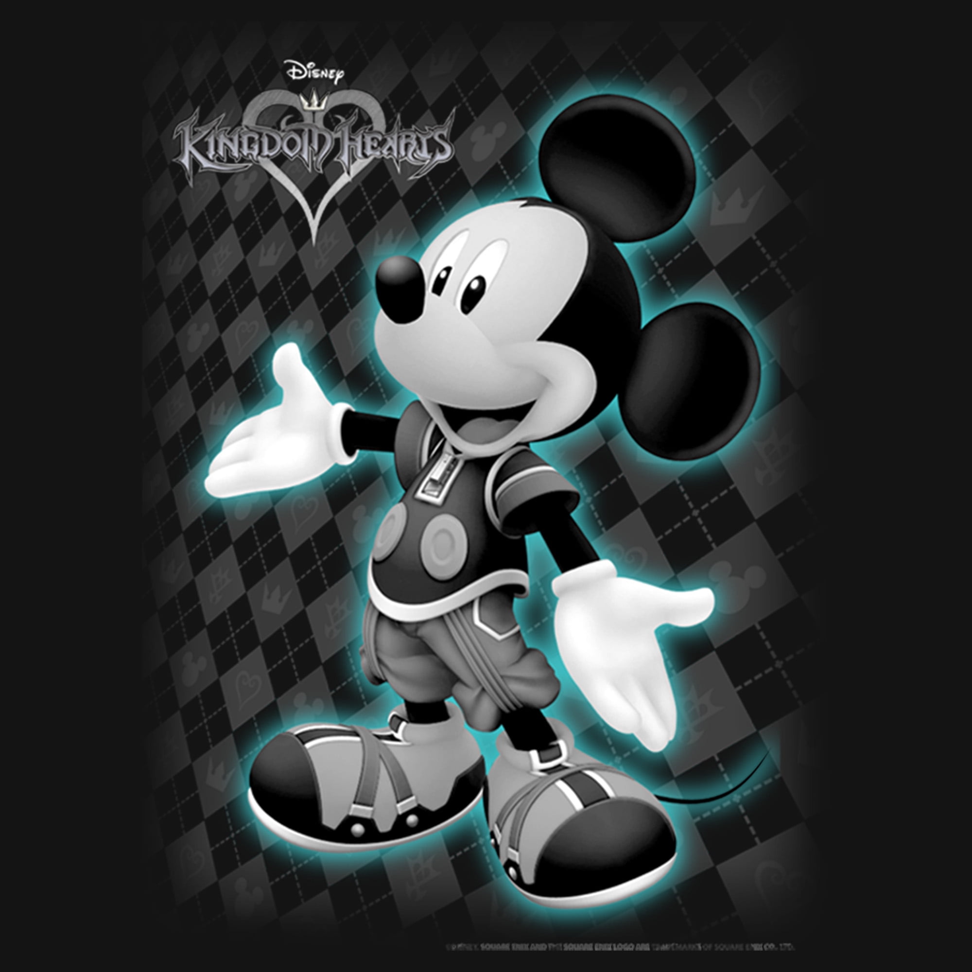 Men's Kingdom Hearts 1 King Mickey Tank Top Black Large