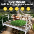 thumbnail image 7 of Heavy - Duty 77 Gallon Galvanised Livestock Feeder - Weather - Resistant & Sturdy 2 - in - 1 Function for Feed & Water Perfect for Various Livestock Housing, 7 of 7