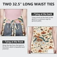 thumbnail image 6 of Red Mushroom Rainbow Light Pattern Apron-Garden Aprons for Women with Pockets-Cotton Linen Waterproof Kitchen Cooking Gardening Aprons Adjustable for Kitchen,Cooking,BBQ and Salon 33x27 Inch, 6 of 7