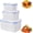 A,3PC, variant on Fruit Vegetable Storage Containers for Fridge, 4 in 1 Food Storage Containers with Lids, Stackable Fruit Storag𝐞 Container𝐬, for Vegetables & Frui𝐭 Organization (B,3PC)