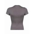 thumbnail image 2 of Women'S Short Sleeve T Shirts Summer Crop Tops Basic Slim Fit Gym Workout Y2k Clothes, 2 of 9