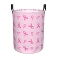 thumbnail image 1 of Balery Breast Cancer Awareness 1 Cesta de ropa redonda con asas, impermeable, independiente, para ropa, juguetes, dormitorio y familia-Medium, 1 of 6