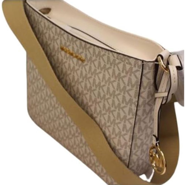 Michael Kors Small Leather Crossbody Bag Light Cream with 