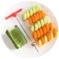 thumbnail image 4 of Cateissary Cortador de verduras en para el hogar, cocina, patata, pepino, zanahoria, cortador de frutas y verduras, pelador de acero inoxidable Cocina y Comedor Cateissary HA8613-00, 4 of 6