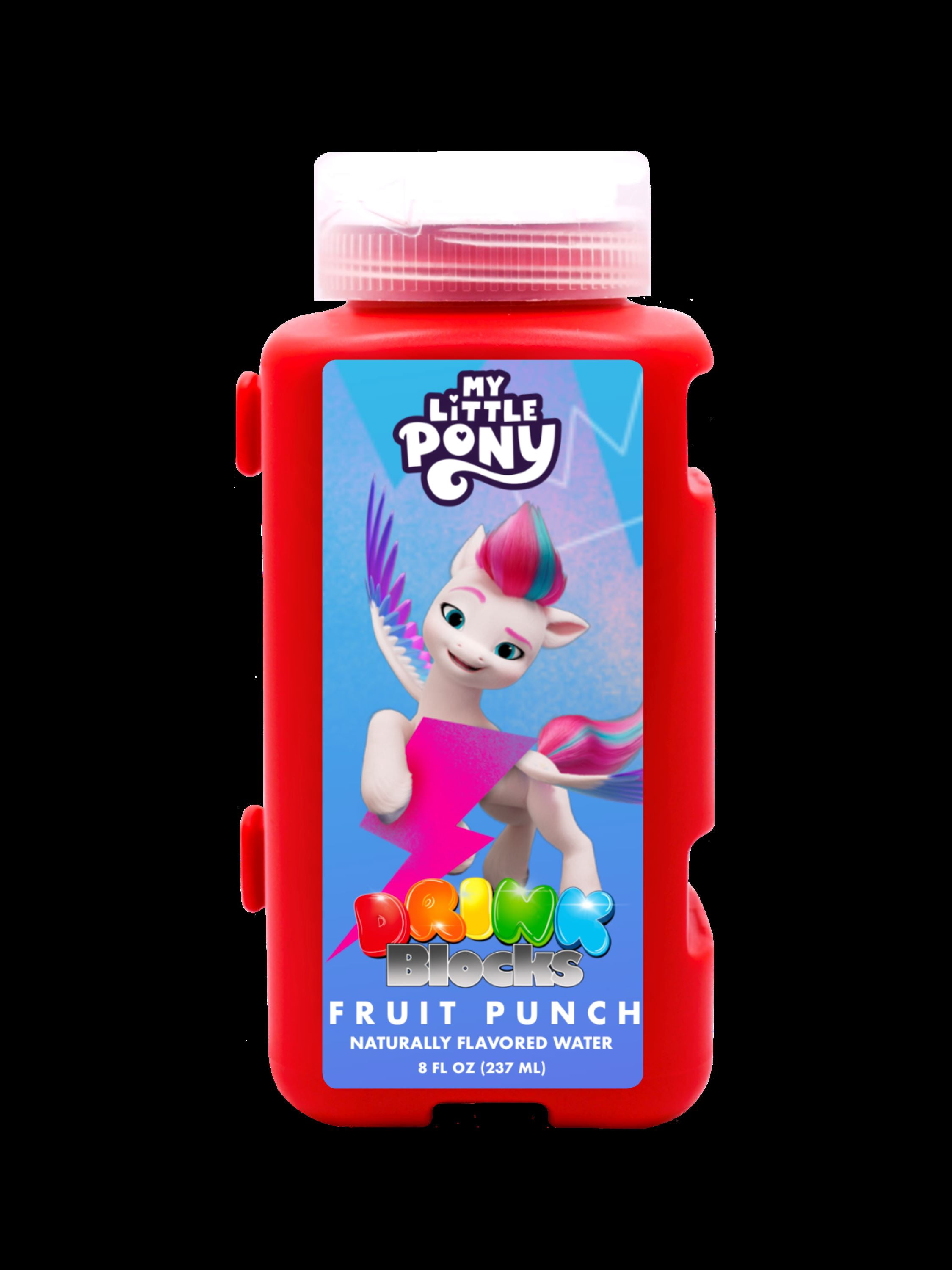 Drink Blocks Fruit Punch Naturally Flavored Water, 8 oz Bottle
