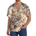 thumbnail image 3 of Disketp Men's Hawaiian Floral With Birds Print Shirts Button Down Holiday Beach Shirts-XX-Large, 3 of 7