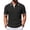 Black,#030, variant on Mens Waffle Polo Shirts Short Sleeve Casual Knit Polo Shirt Vintage Golf T Shirts Old Money Tops,3XL