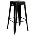 thumbnail image 2 of AmeriHome Loft Black Metal Bar Stool - 3 Piece, 2 of 5