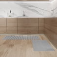 thumbnail image 4 of Diatomite Quick-Dry Water-Absorbing Kitchen Mat Sets - X-Large + Large Gray Mats, 4 of 7