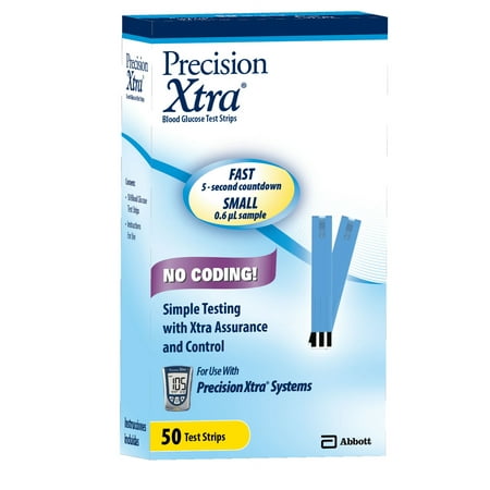 Precision Xtra Blood Glucose Test Strips 50 Count