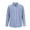 Blue, variant on Men's Plaid Button Down Shirts Cotton Long Sleeve Dress Shirts Regular Fit Business Casual Gingham Shirts with Chest Pocket Wine XXL