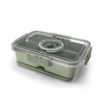thumbnail image 5 of Cook with Color 4-Compartment Snack Box with Removable Ice Pack, Locking Lid and Handle, Dishwasher Safe, Sage, 5 of 11
