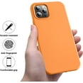 thumbnail image 4 of Compatible with iPhone 12 Pro Max Case 6.7 inch(2020),[Silky and Soft Touch Series] Premium Soft Liquid Silicone Rubber Full-Body Protective Bumper Case （Orange）, 4 of 12