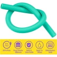 thumbnail image 4 of Tomorotec 15-Pack 12" Reusable Silicone Drinking Straws Compatible with Stanley Tumblers 20, 30, 40oz with 2 Cleaning Brushes, BPA-Free Food-Grade Vibrant Colors Flexible Straw(Girls Colors), 4 of 8